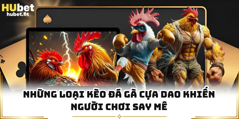 Những loại kèo đá gà cựa dao khiến người chơi say mê